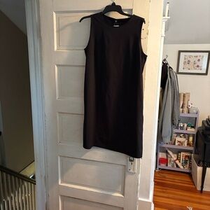 Free People Black Sleeveless Shift Mini Dress